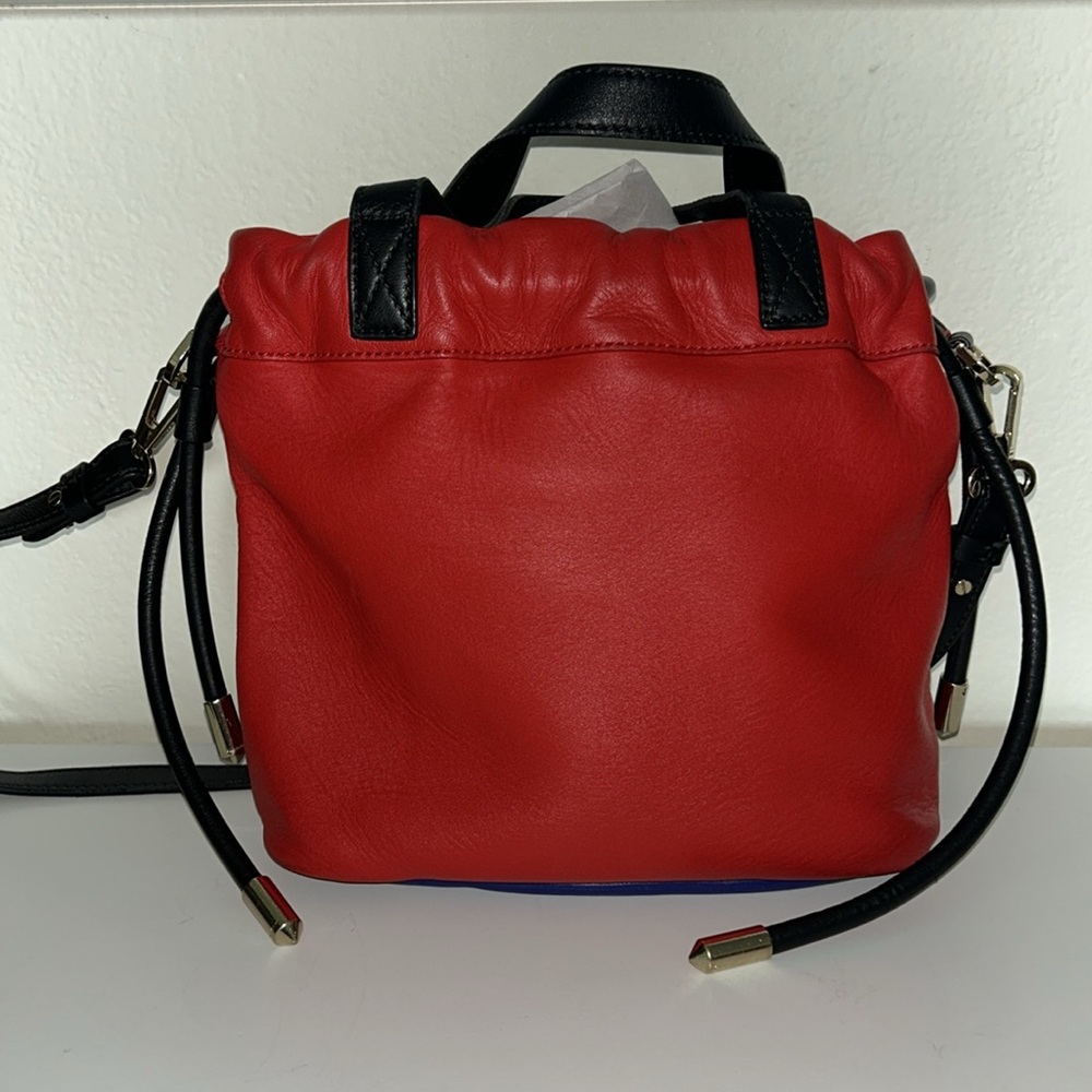 Versace made in Italy colorful leather drawsstring Crossbody/tote - Picture 7 of 15